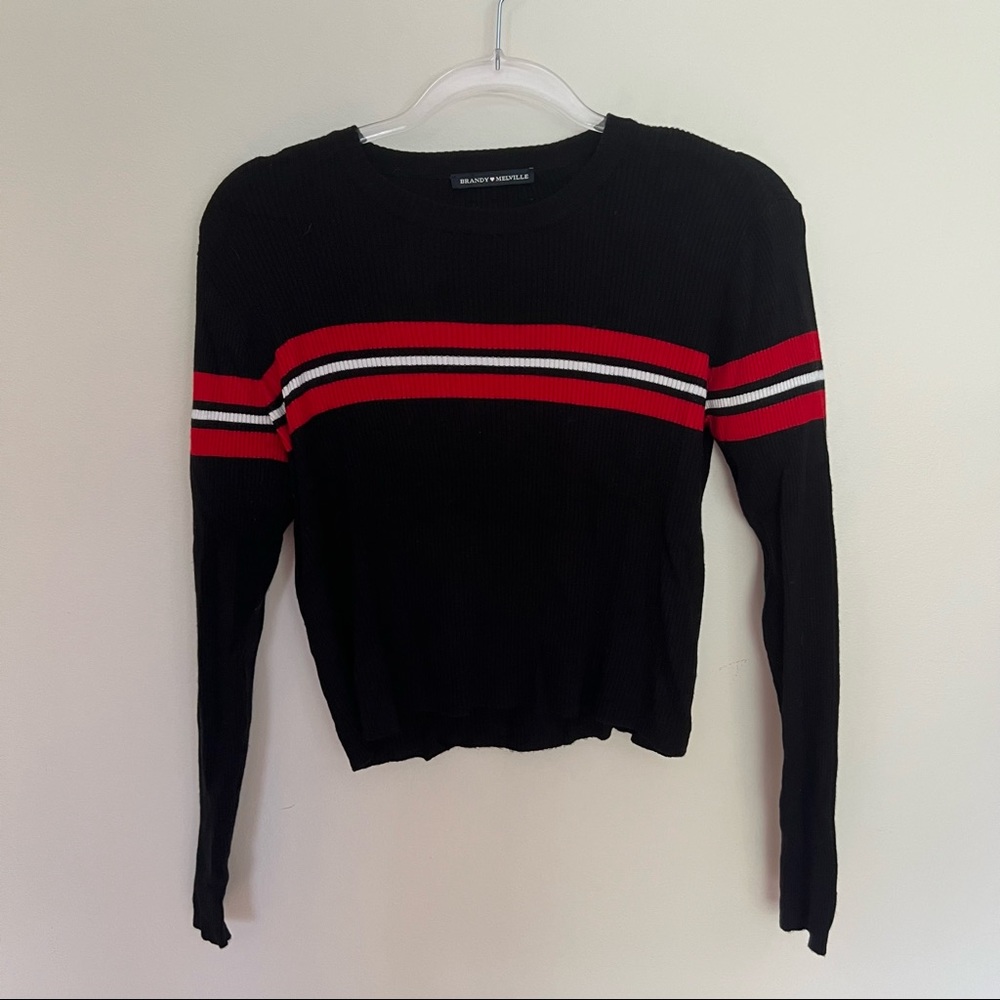 Brandy Melville red stripe sweater
